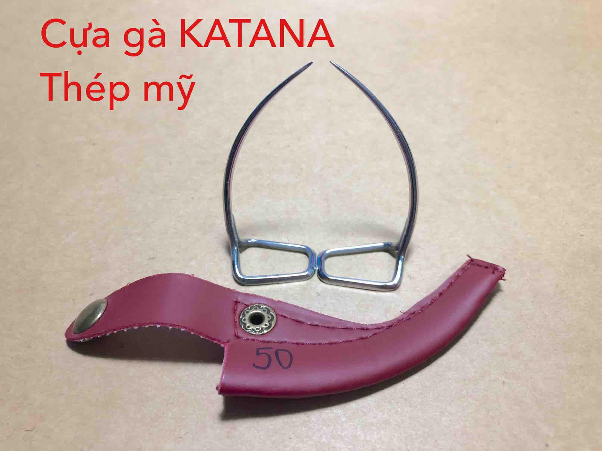 [HCM]Cựa gà tre 50 thép mỹ