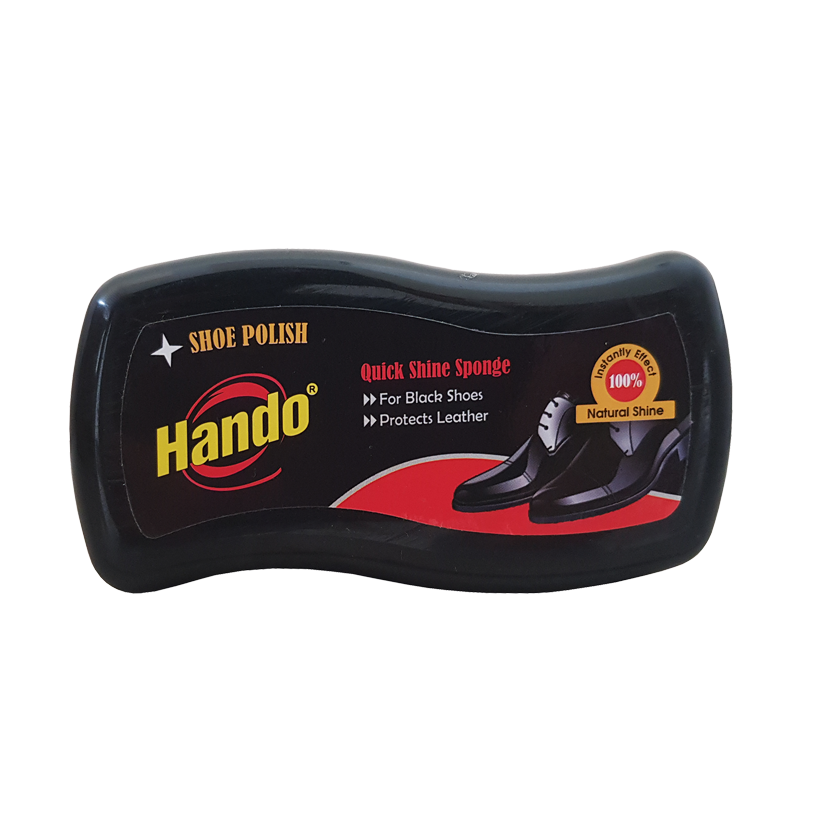 Xi mút đánh giày da đen Hando