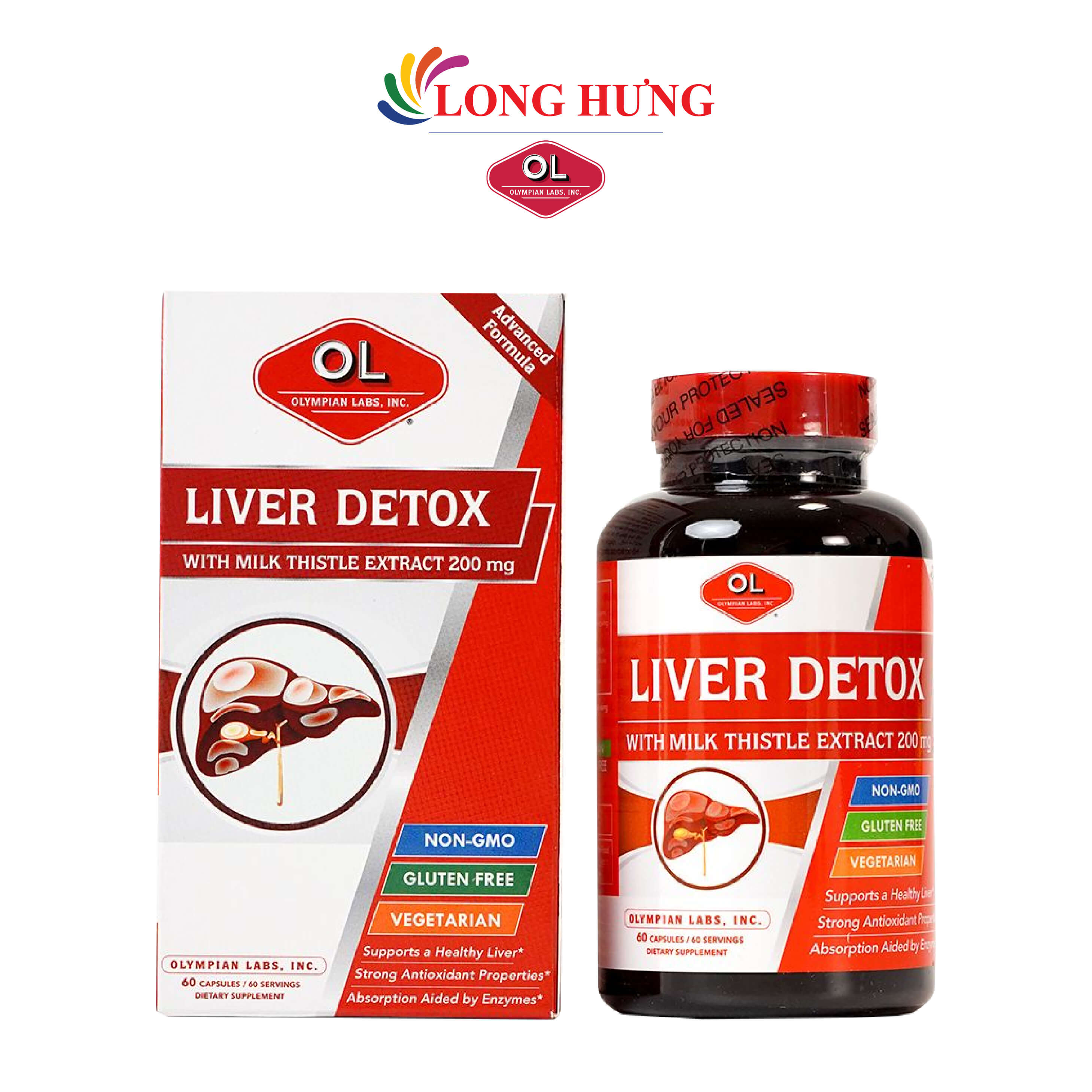 Viên uống Olympian Labs Liver Detox hỗ trợ thải độc gan