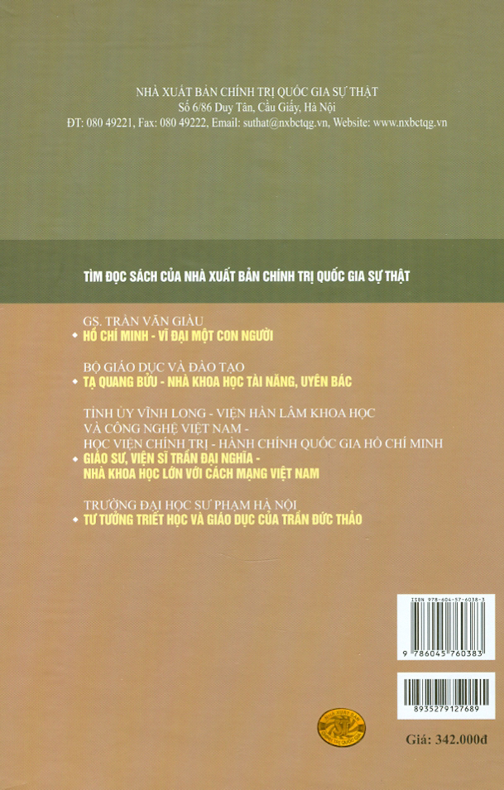 Trần Đức Thảo Tuyển Tập, Tập III (1986-1993)
