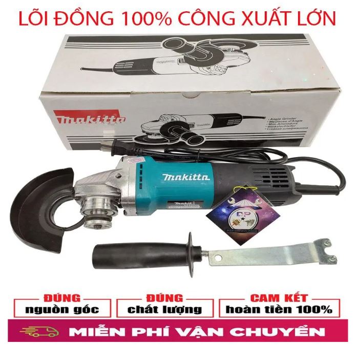 Máy mài cắt MAKITA nhật bản công tắc gạt đuôi bền vình viễn - 100% dây đồng - Máy mài cầm tay - Máy cắt cầm tay, bảo hành 12 tháng