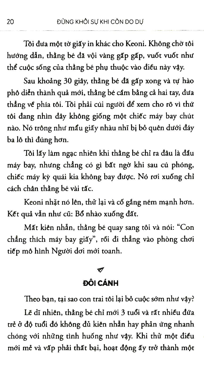 Sách - Đừng khởi sự khi còn do dự