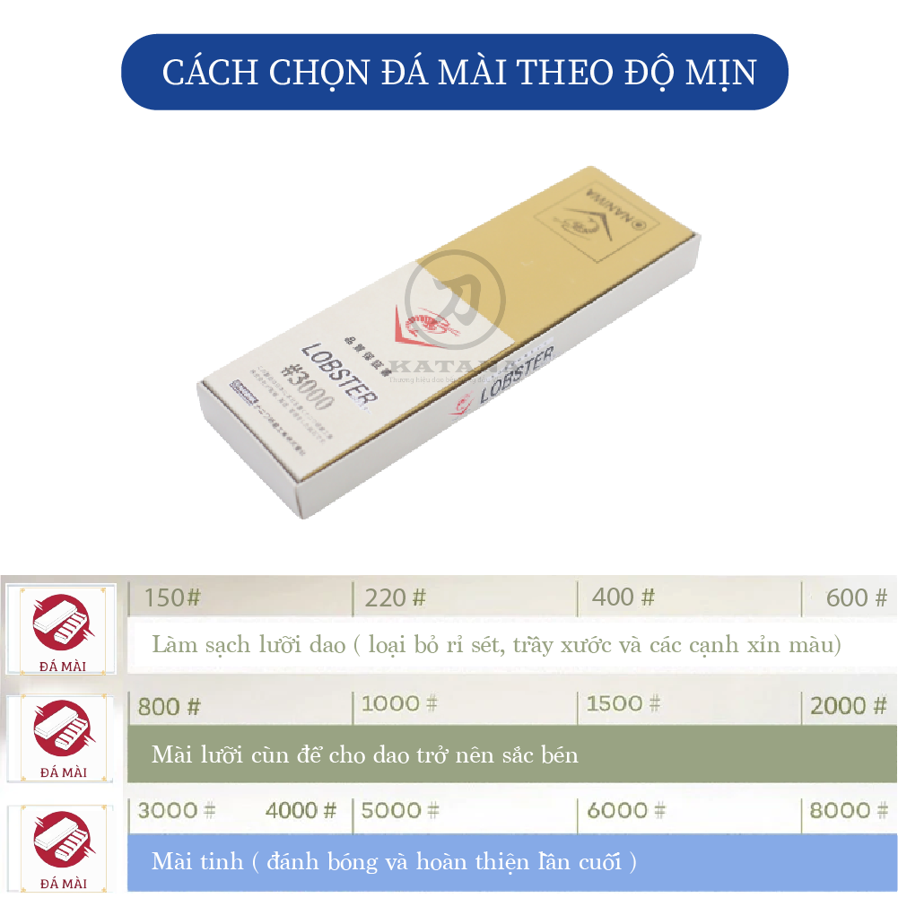 Đá mài tinh Naniwa #3000 ( cỡ lớn) - NAV 3000