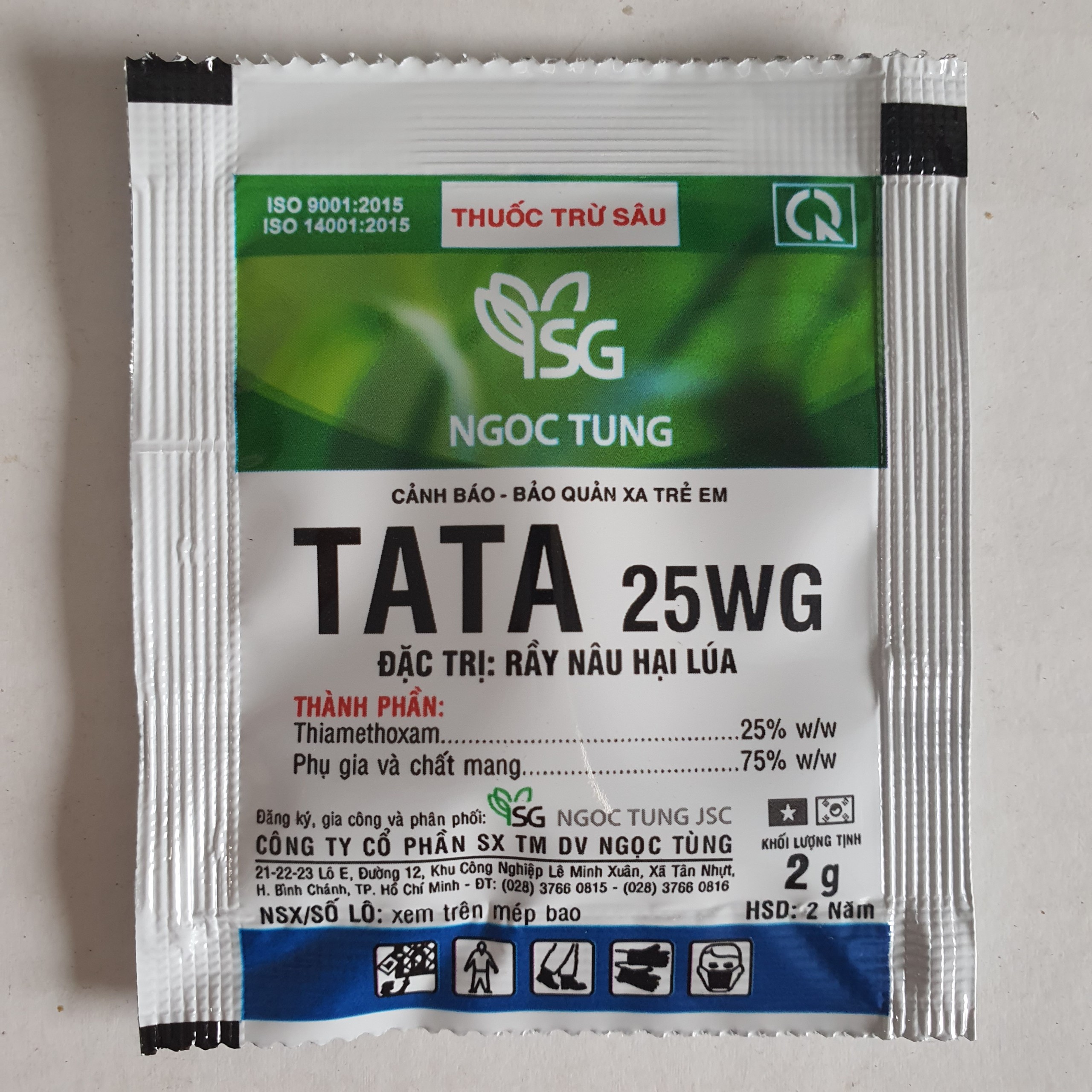 2 gói Thuốc trừ rầy Tata 25WG - Gói 2gr