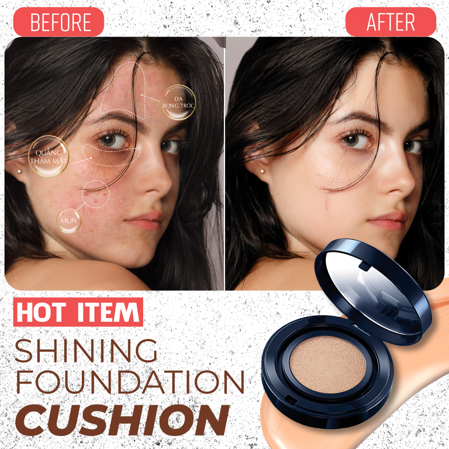 PHẤN NƯỚC SIÊU MỊN FOX - SPF50★★★ Super Smooth Shining Cushion Foundation 15g