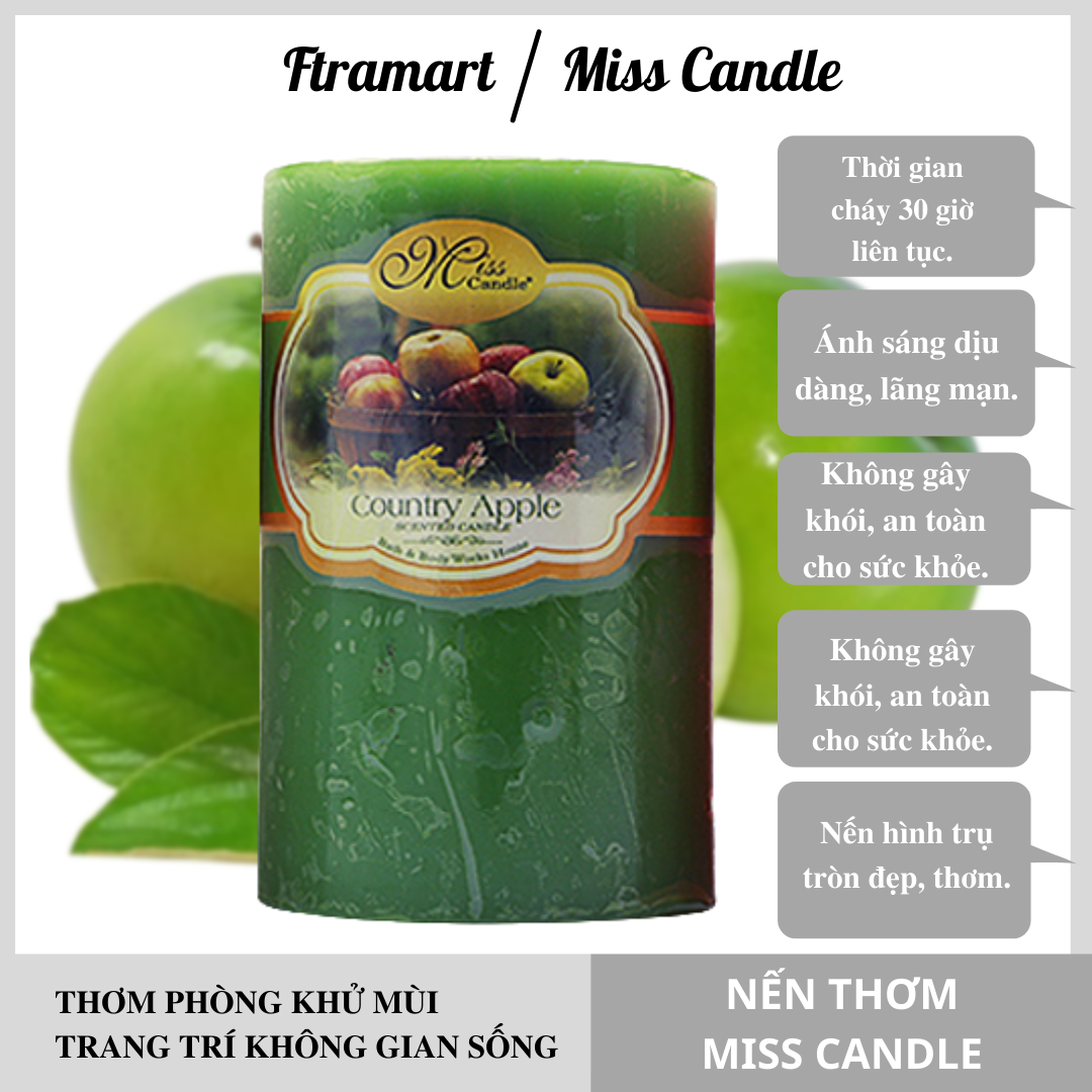 [HCM] scented candle cylindrical round smokeless D5H8 Miss candle NQM0819 5x8 cm (choose color excellent) material wax paraffin aromatic room and home decoration or as a gift.