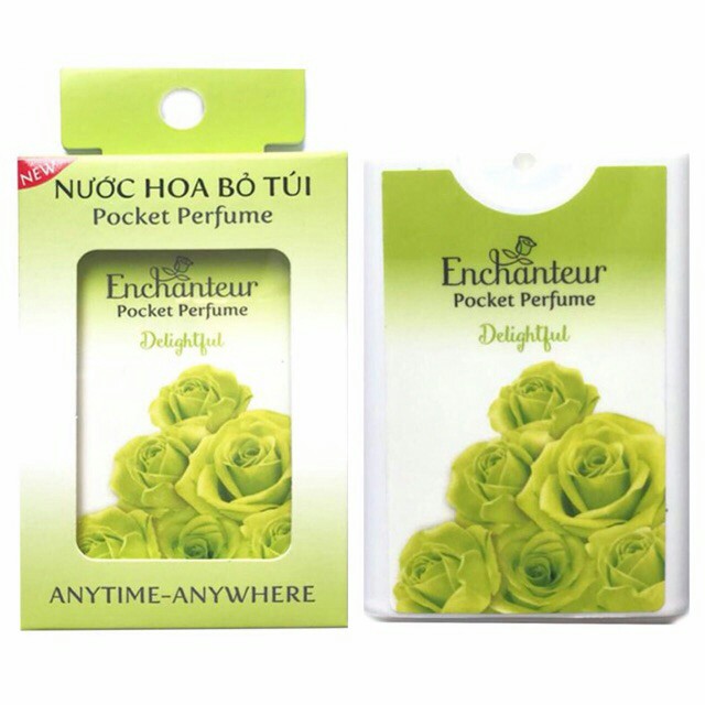 [HCM]Nước hoa bỏ túi Enchanteur 18ml (Xanh lá)