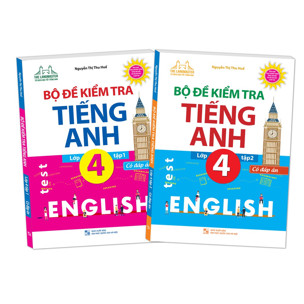 Sách - combo bộ đề kiểm tra tiếng anh lớp 4 có đáp án