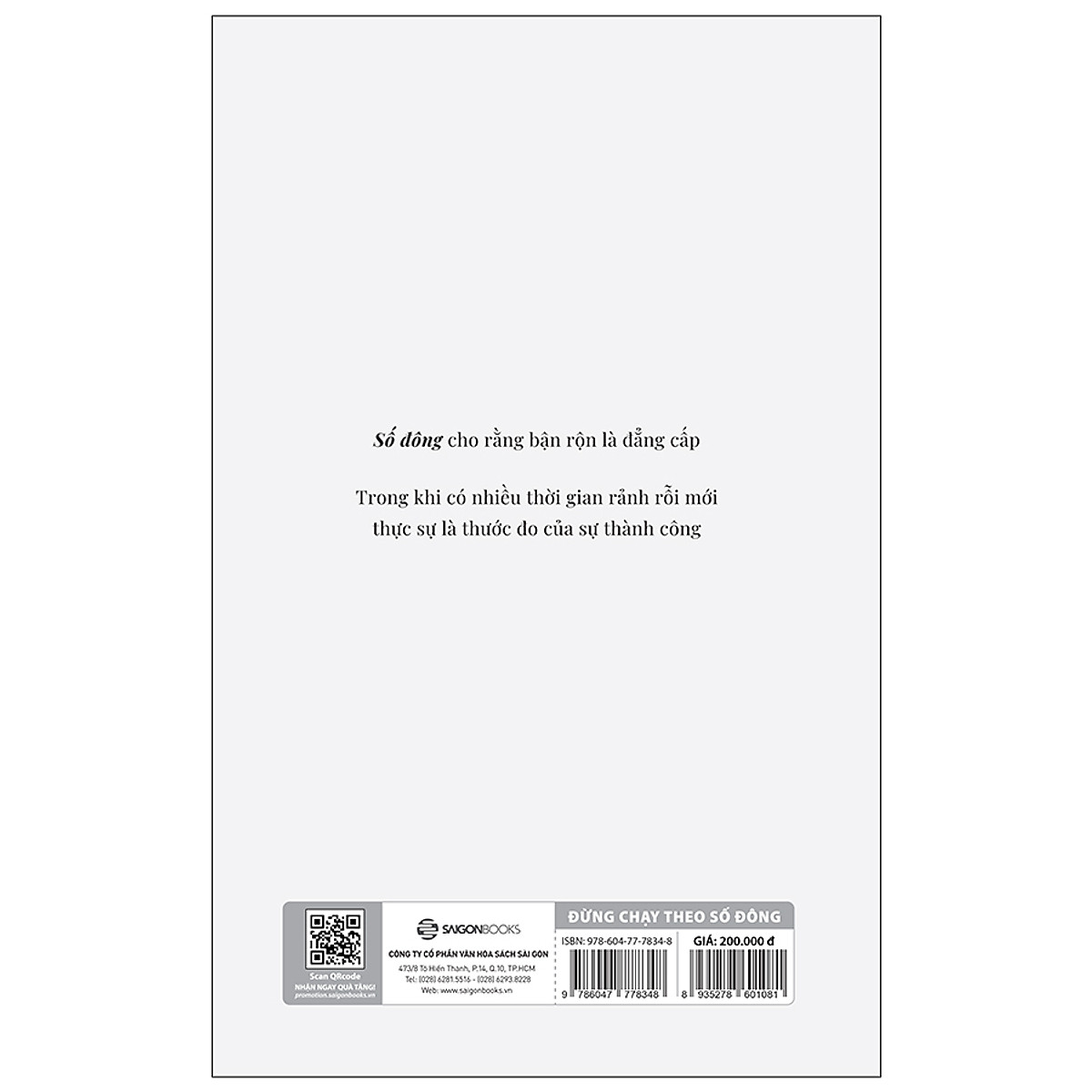 Sách Đừng Chạy Theo Số Đông - Newshop