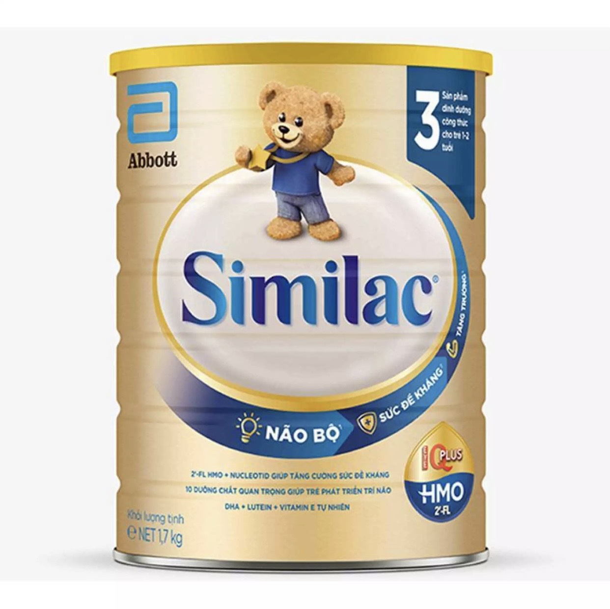 [GIẢM 50K ĐƠN 1TR] Sữa bột Similac 3 hương vani 1.7kg (cho trẻ 1-2 tuổi)
