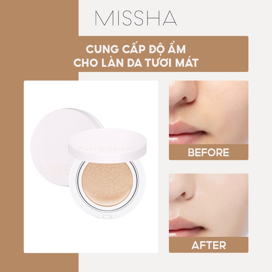 Phấn Nước Che Phủ Hoàn Kiềm Dầu Missha M Magic Cushion Cover Lasting