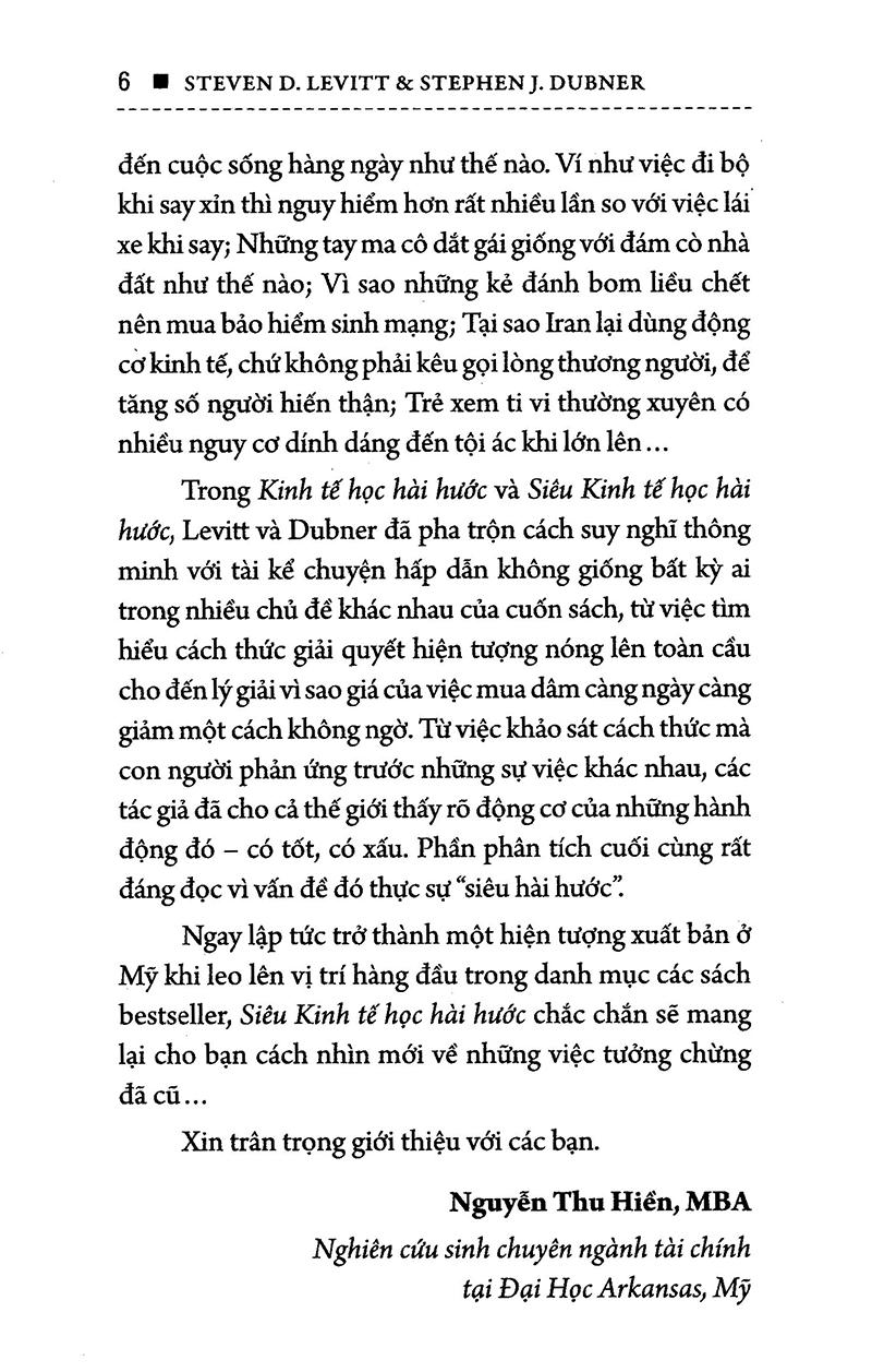 Sách - Siêu kinh tế học hài hước