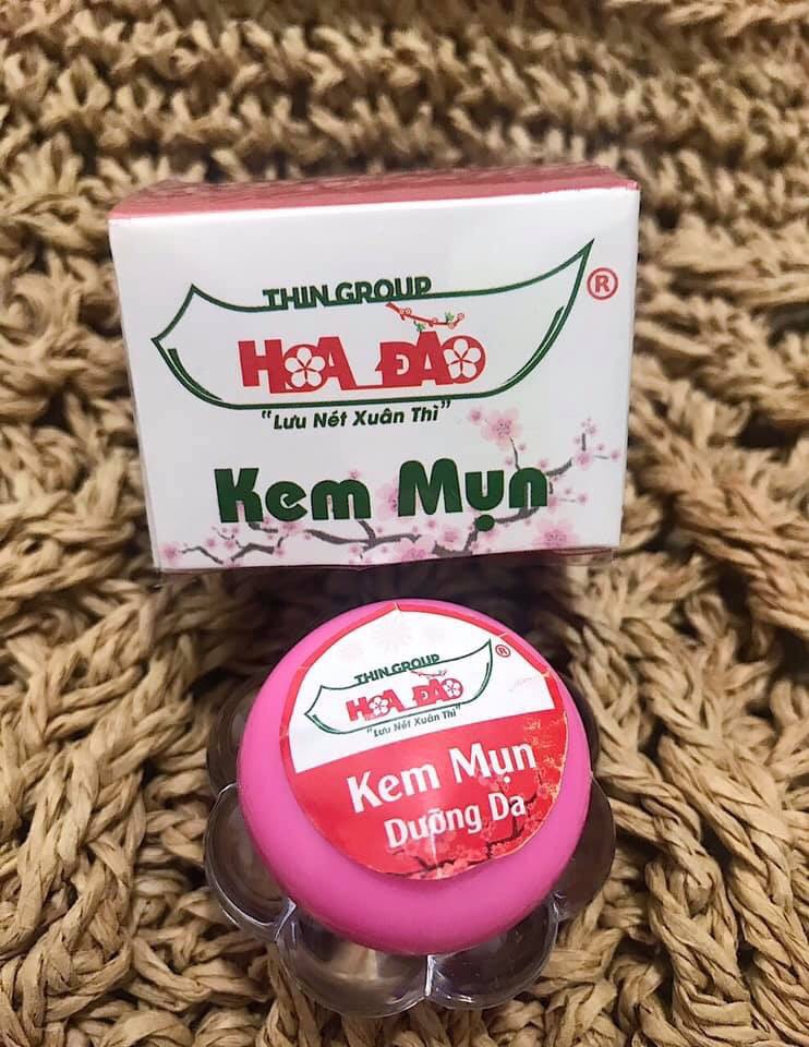 [HCM]COMBO HOA ĐÀO Mụn Dưỡng Trắng Da (Serum + Kem Mụn Hoa Đào) - Thingroup