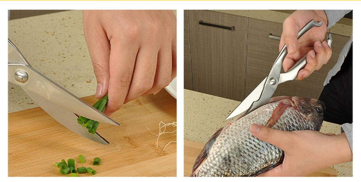 Kéo Cắt Thịt Gà Inox Đa Năng Cao Cấp