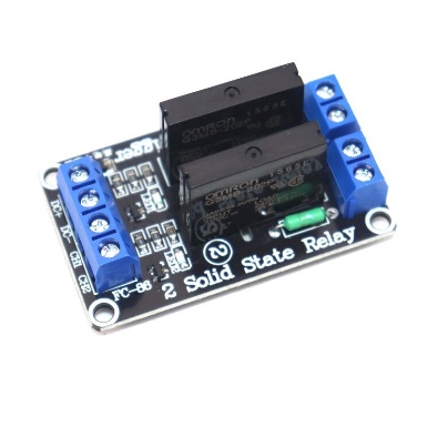 Mạch 2 relay rắn ssr 12vdc , Module relay ssr 12vdc