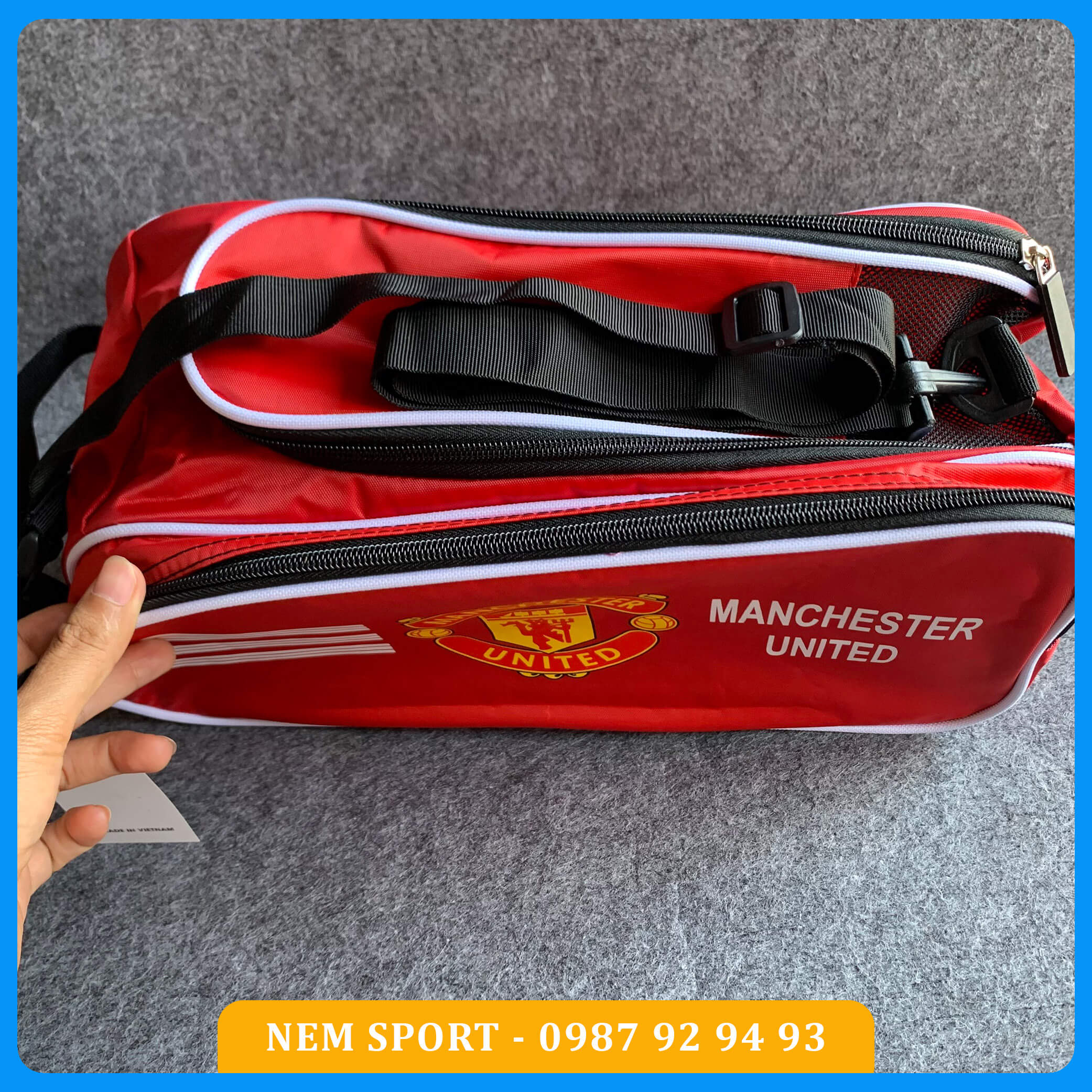 Túi Đựng Giày Đá Bóng CLB Manchester United Màu Đỏ