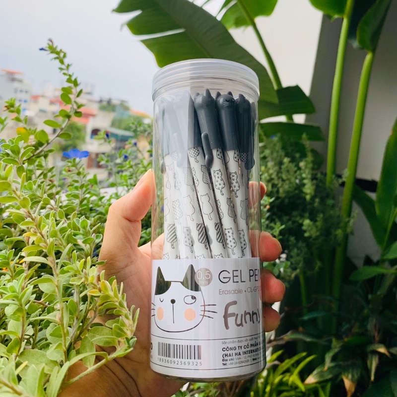 Bút bi gel nước xoá được Classmate mèo GP212.