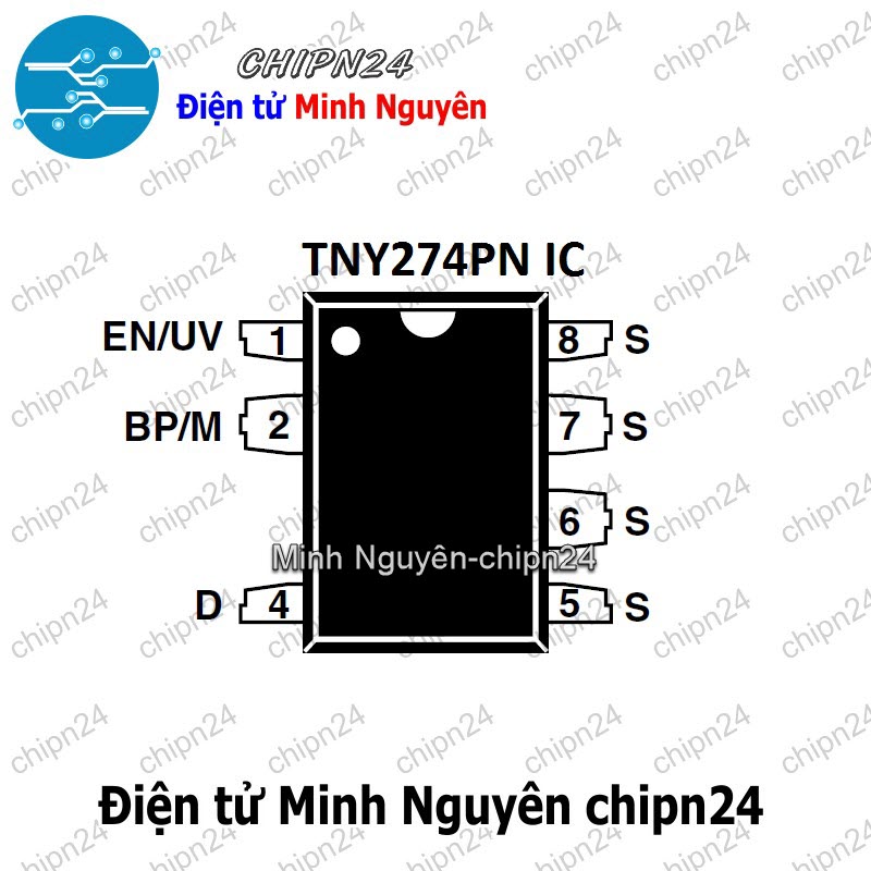 [1 con] (DIP) IC TNY274PN DIP-8 (TNY274) (IC Nguồn AC-DC Converter) - HH006310