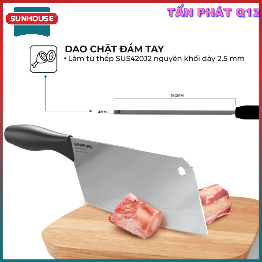 Bộ dao 3 chiếc Eco Family Sunhouse KS-KN3E2