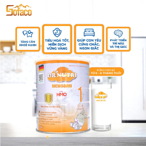 SỮA BỘT DINH DƯỠNG SƠ SINH DR NUTRI NEWBORN 900G (0 – 6 THÁNG)