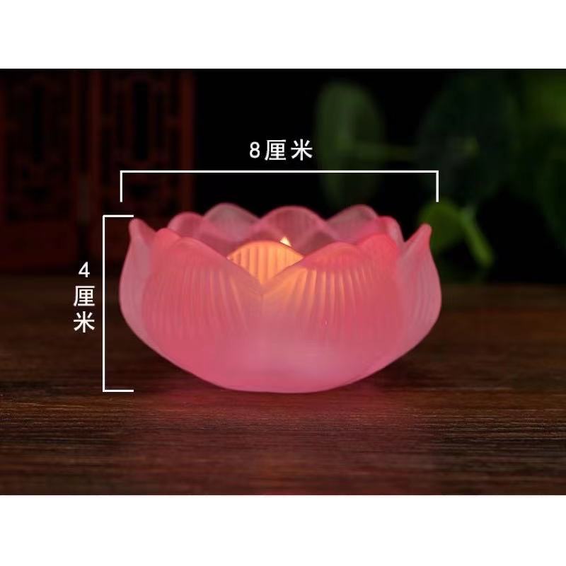 ĐẾ NẾN HOA SEN Giả LƯU LY - NHỎ (bộ 7 màu)