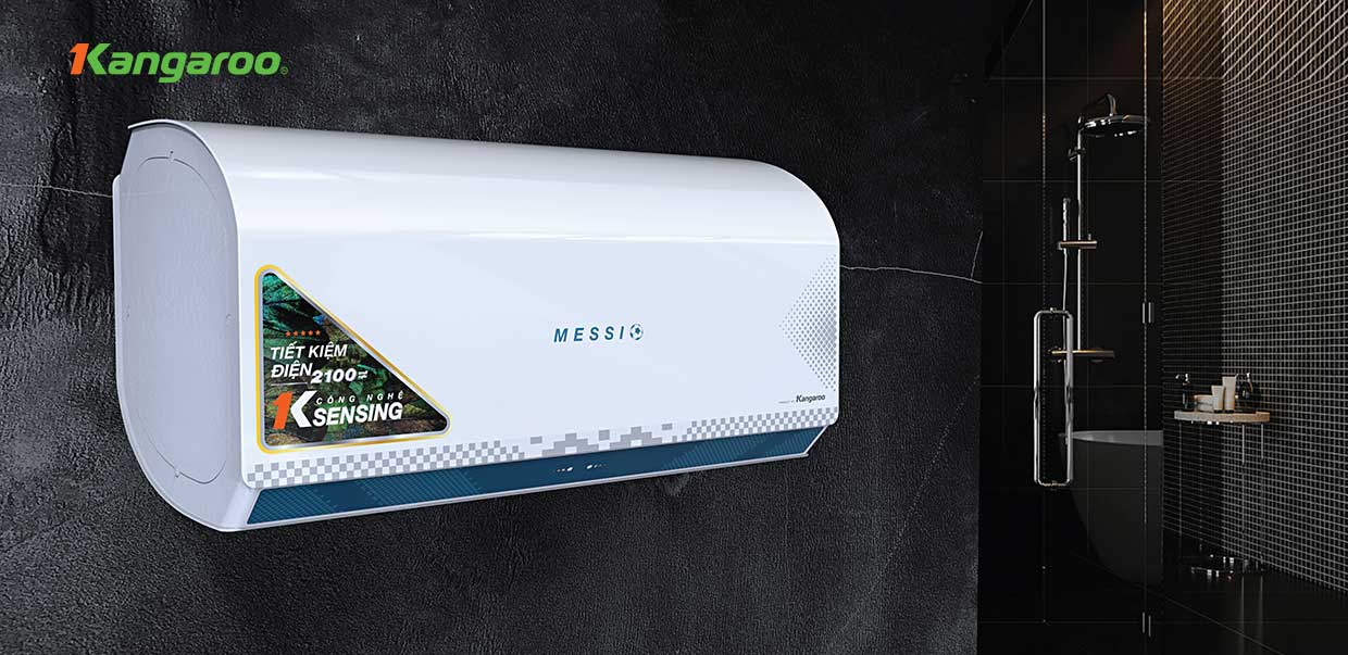 Bình nóng lạnh gián tiếp Kangaroo 22L Messi KG76A2