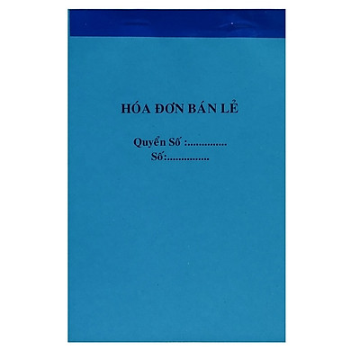Lốc 10 cuốn hóa đơn bán lẻ 1 liên