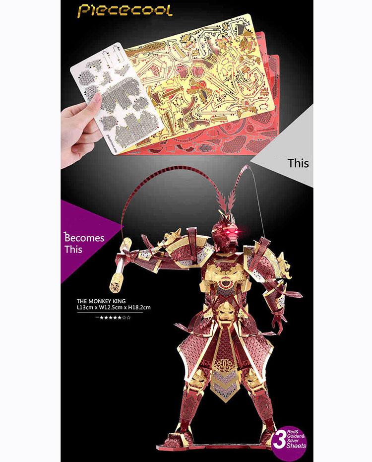 Mô hình thép 3D tự ráp Piececool Monkey king