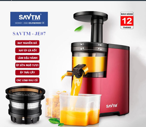 MÁY ÉP HOA QUẢ CHẬM SAVTM - MÁY ÉP HOA