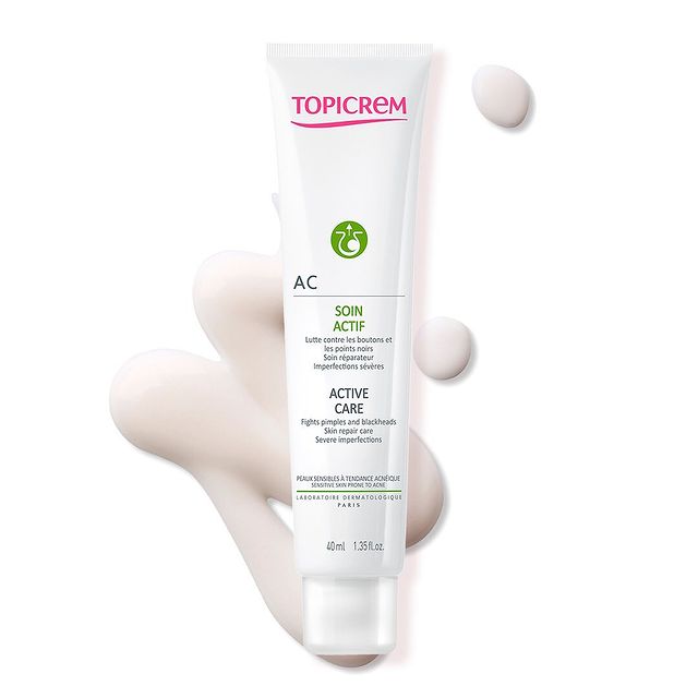 Kem dưỡng TOPICREM AC Active Care [40ml] giảm mụn cho da dầu mụn