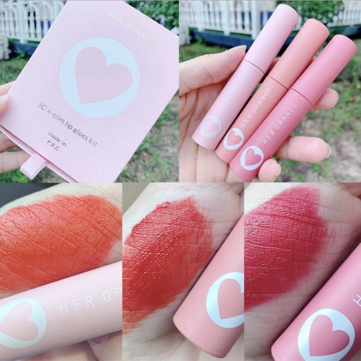 Set Son Herorange 3 Cây Màu Siêu Đẹp - Mẫu mới