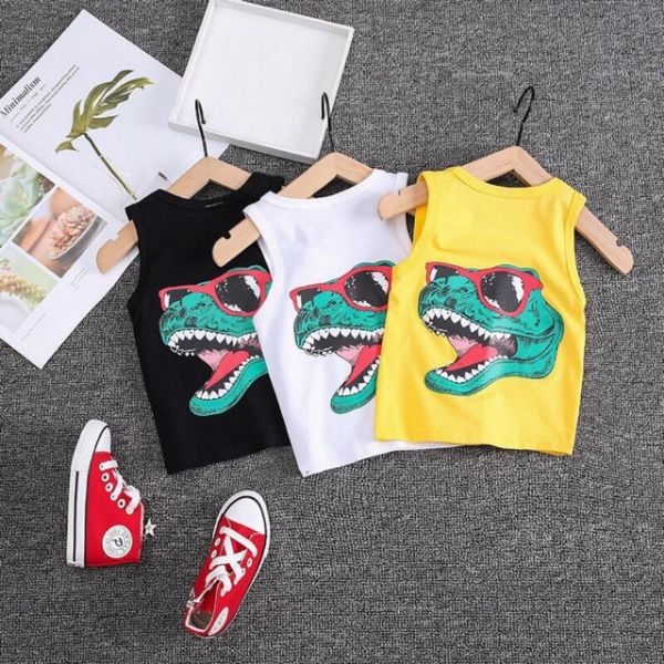 FREESHIP - Áo ba lỗ khủng long cho bé yêu