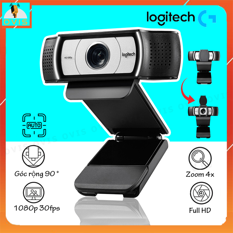 Logitech c930c - webcam máy tính góc siêu rộng, zoom 4x, phân giải hd 1080p