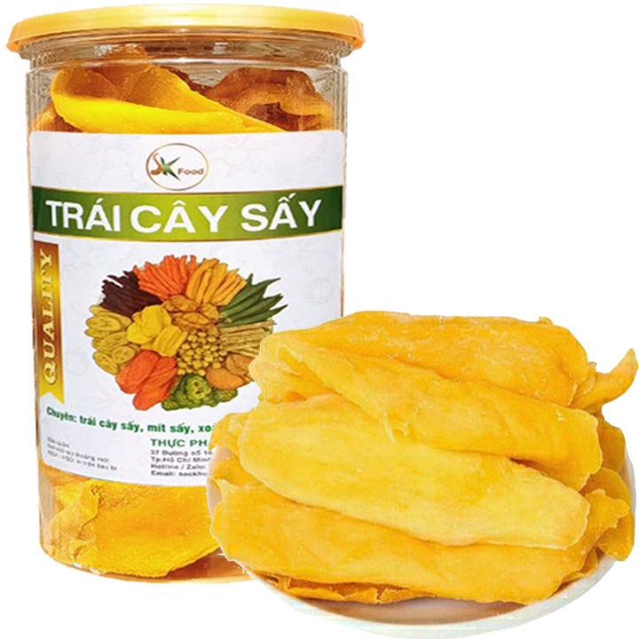 [HCM]XOÀI SẤY DẺO VỊ CHUA NGỌT THANH NHẸ - HŨ 200G HIỆU SK FOOD