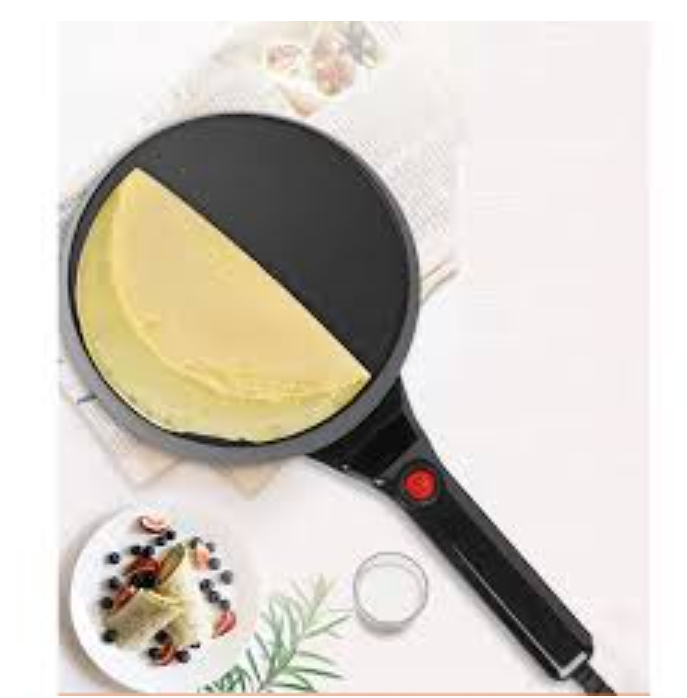 Chảo Điện Làm Bánh Pancake,Máy Làm Bánh Pancake,Máy Chuyên Làm Bánh Cuốn,Bánh Tráng, Bánh Crepe,Bánh Pancake Chảo Nướng Bánh Bằng Điện,Tặng Kèm Đĩa Và Đầu Khuấy Bột Thiết Kế Tinh Sảo,Đơn Giản Dễ Dùng