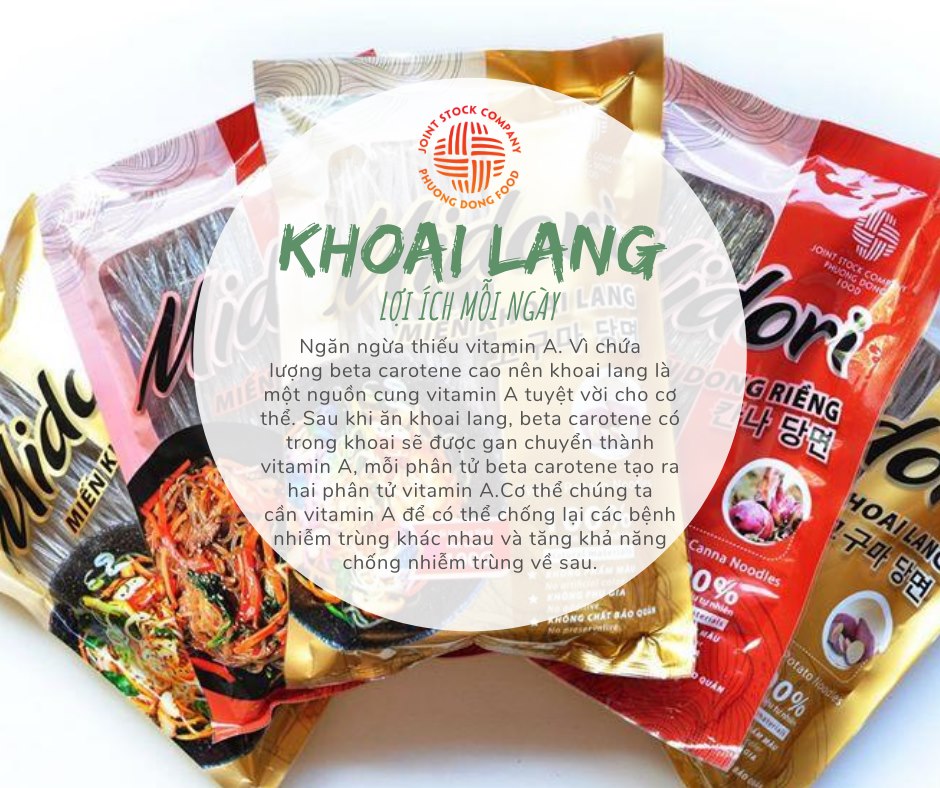 combo 3 Miến Khoai Lang MIDORI gói 100g