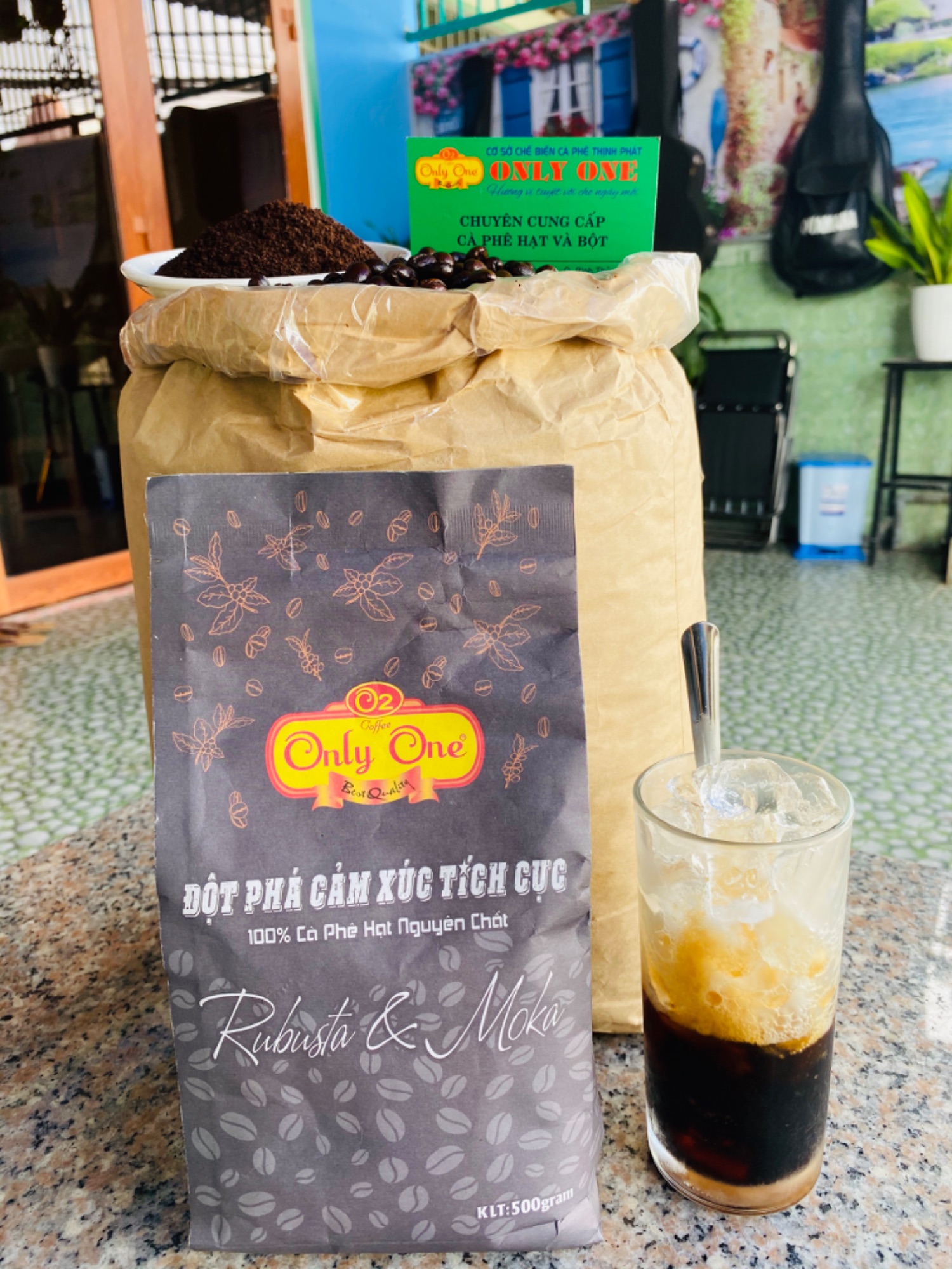 Cà phê hạt sạch nguyên chất 100%