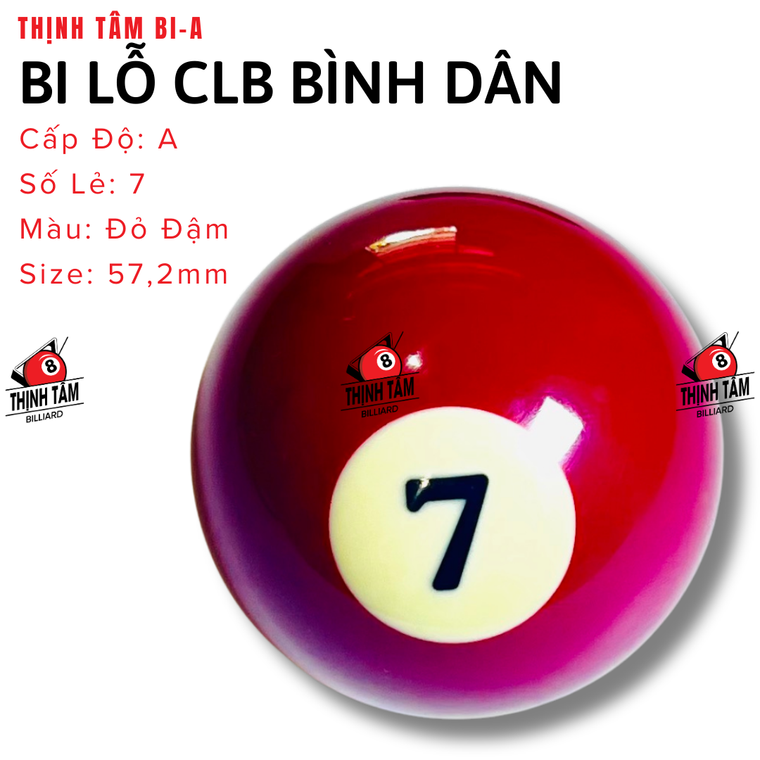 [THỊNH TÂM] Bóng Lẻ Bida Lỗ - Bóng Bi-A Pool Bình Dân [Bóng Bida Lỗ Số ]