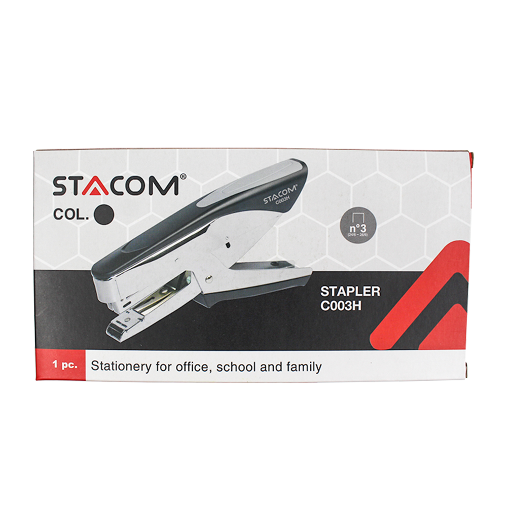 Bấm kim văn phòng stacom - sử dụng kim số 3 - có thể bấm tối đa 25 tờ, bấm nhiều trang - c102b