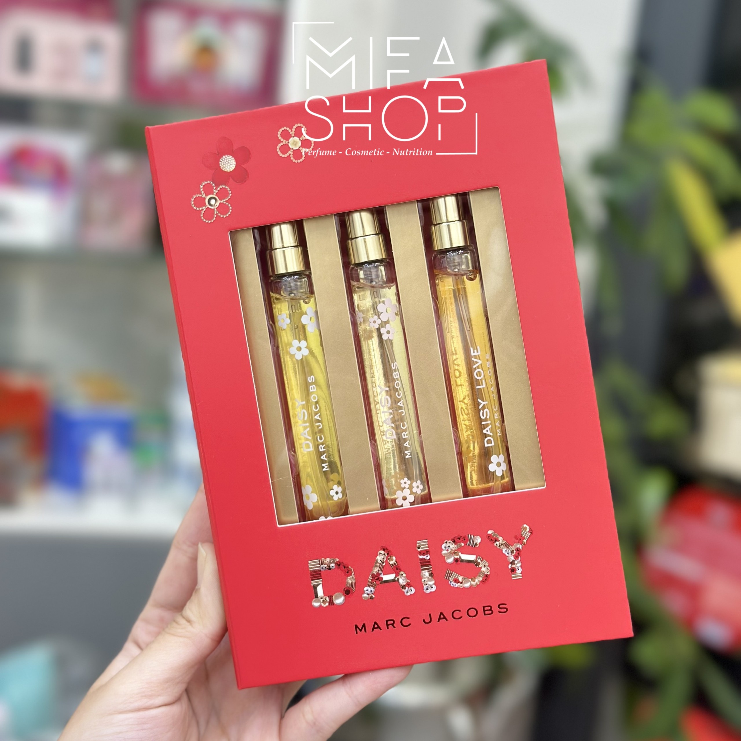 ( quà tặng 8-3 doanh nghiệp quá chất ) Bộ Nước Hoa Marc Jacobs Mini 10mlx3