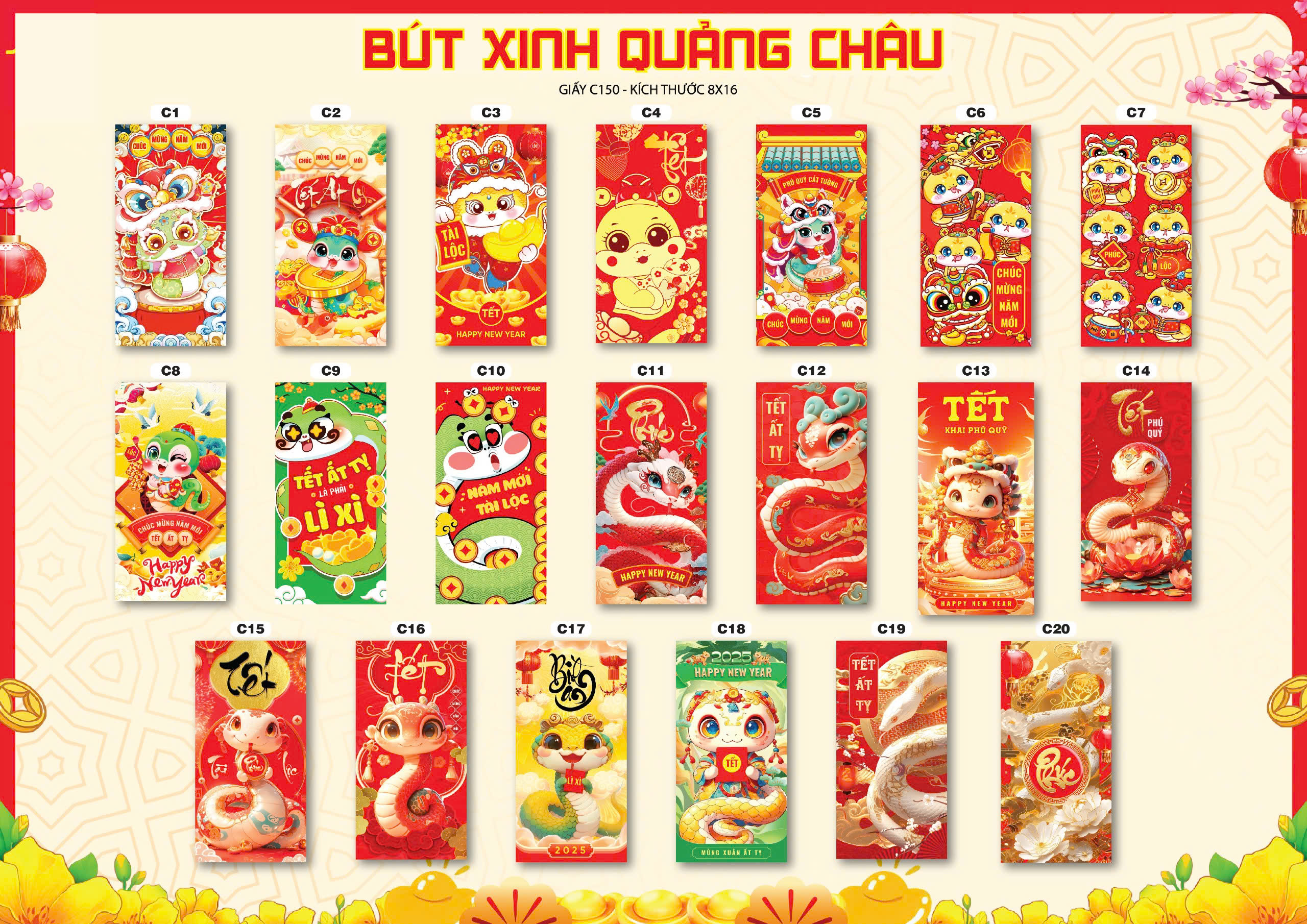 Wholesale 1000 Cute Red Envelopes for Lunar New Year 2026