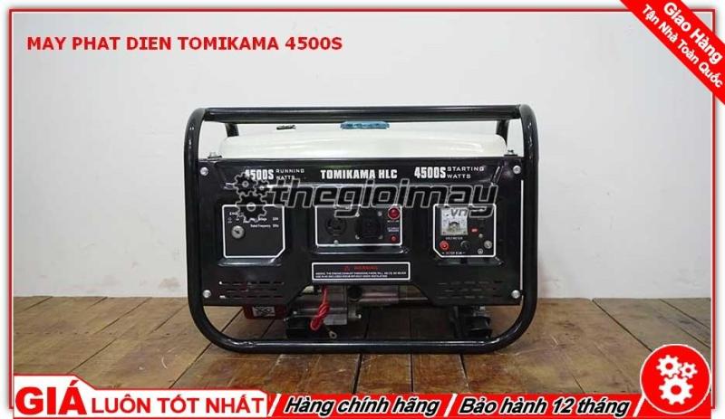 Máy phát điện Tomikama 4500S công suất 3.5kw, chạy xăng, đề