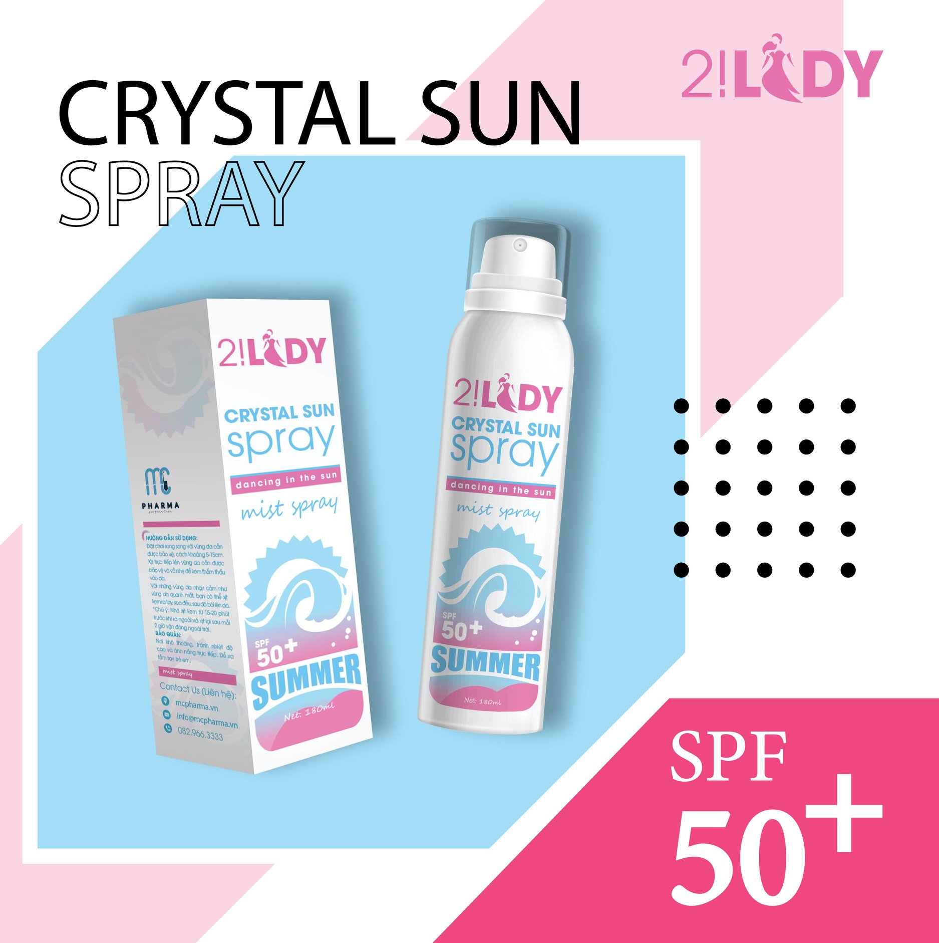 Kem xit chống nắng 2 lady magic skin