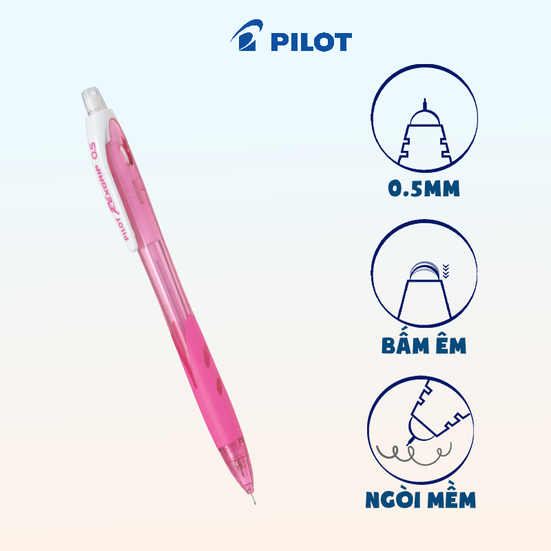 Bút chì bấm Pilot Rexgrip HRG10R-CL-BGD2B