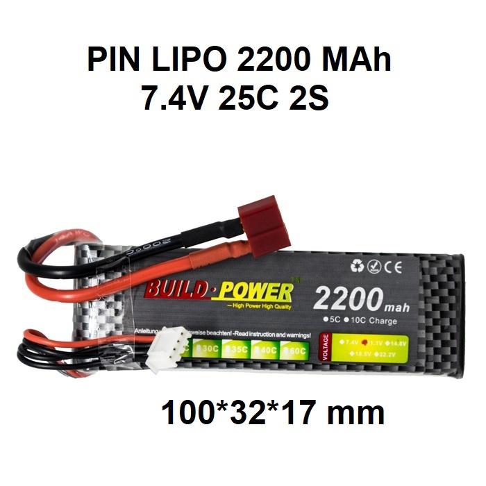 Pin lipo 2200 7.4V 25C 2S - ATDTECH