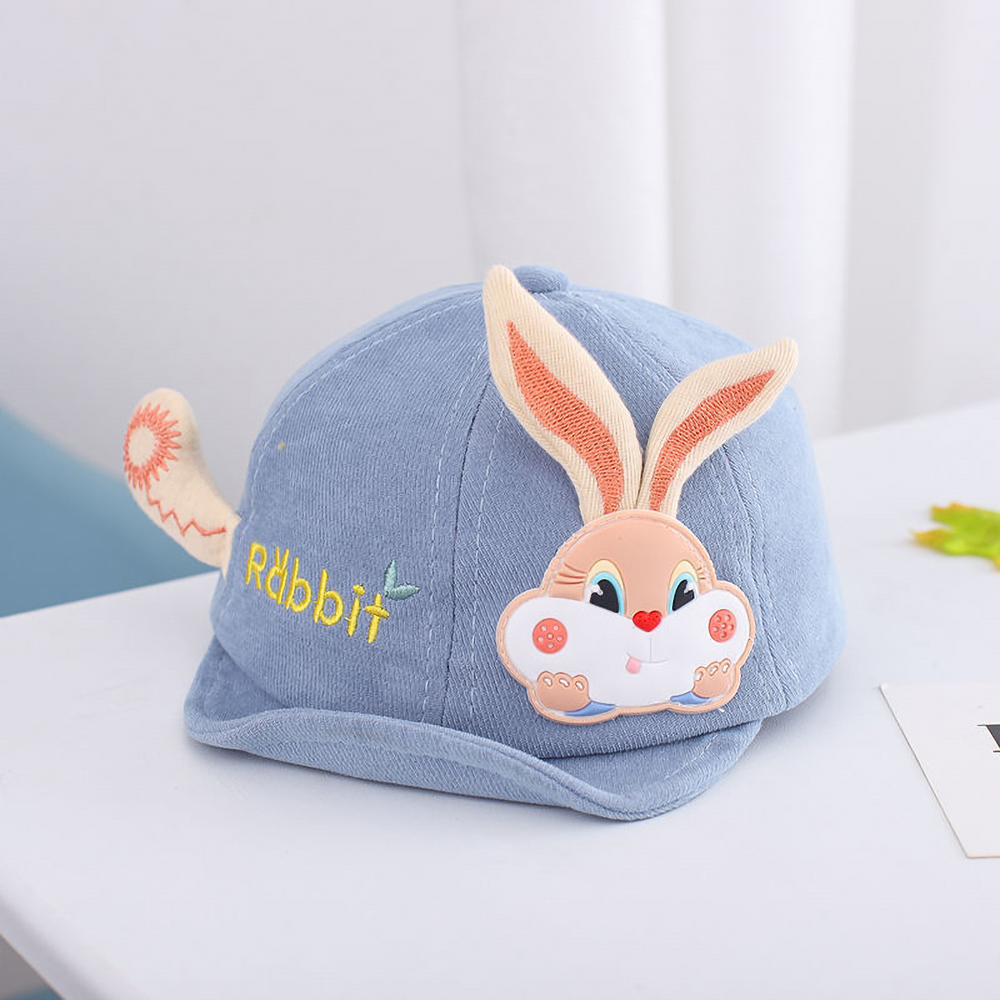 Mũ lưỡi trai cho bé đính hình Thỏ dễ thương