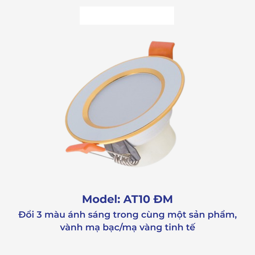Đèn LED Âm trần Đổi Màu Downlight Rạng Đông D AT10L ĐM 60/3W