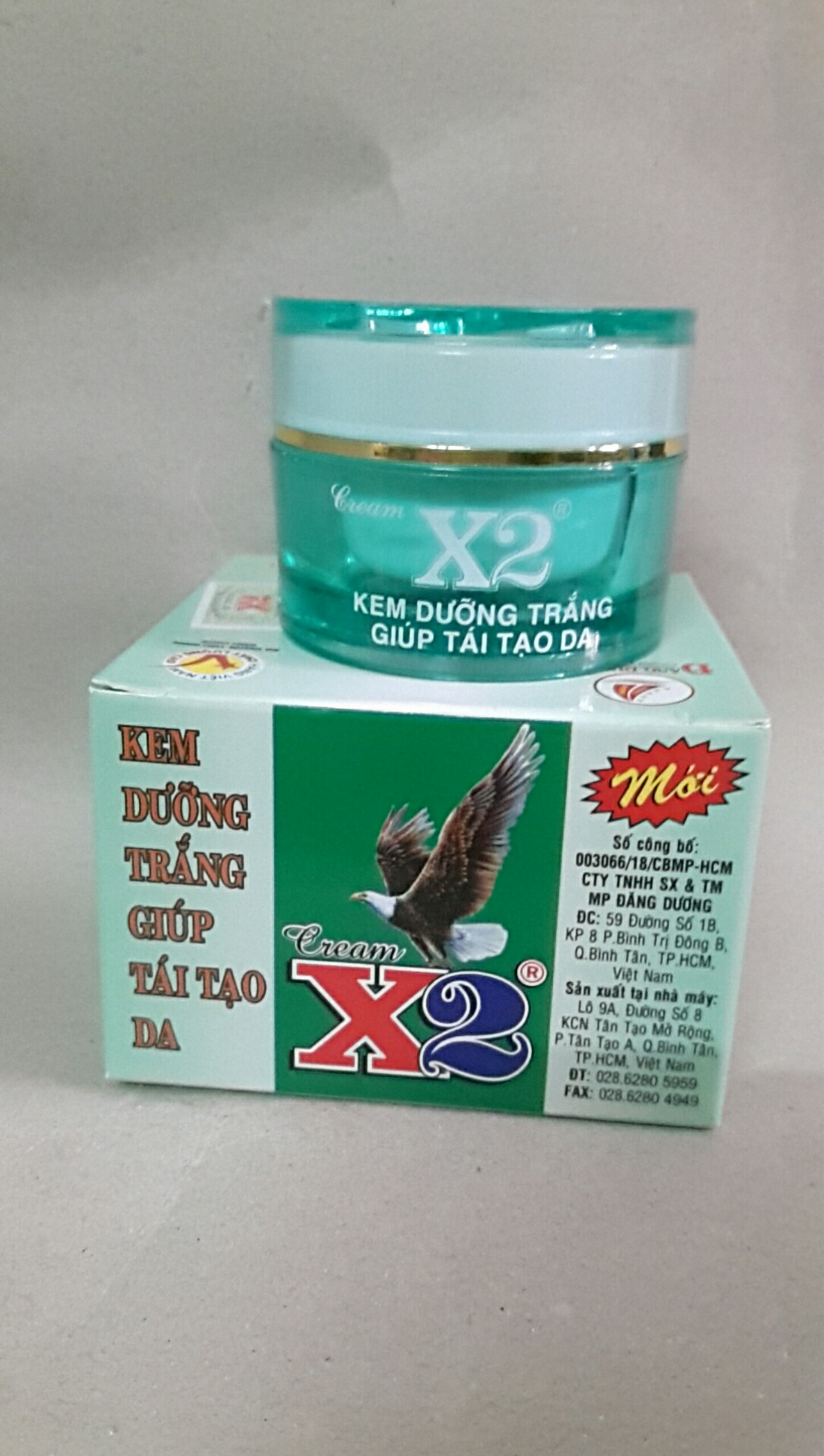 Kem X2 dưỡng trắng giúp tái tạo da 8g