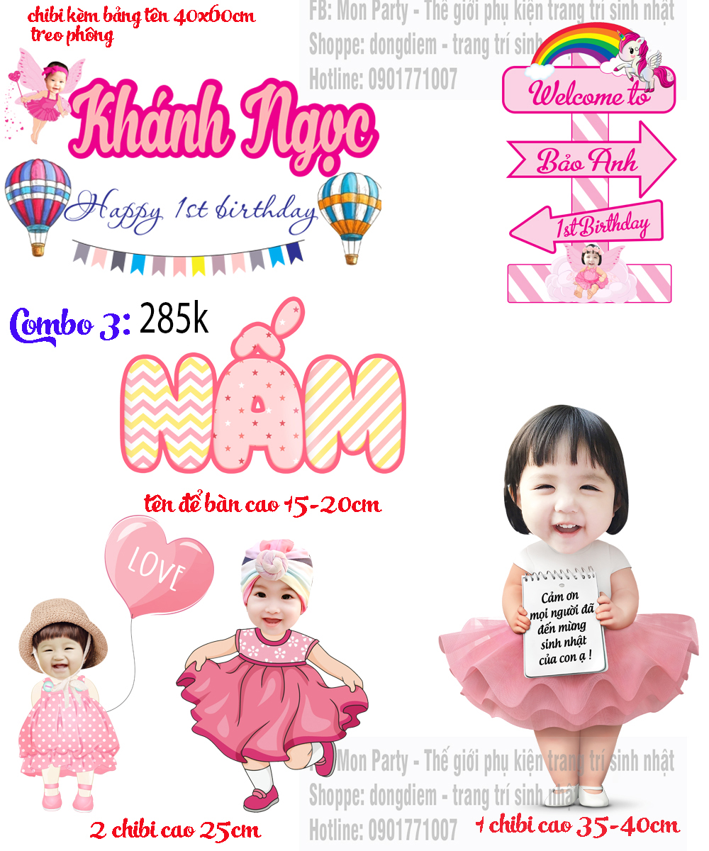 Bảng tên sinh nhật cho bé  Shopee Việt Nam