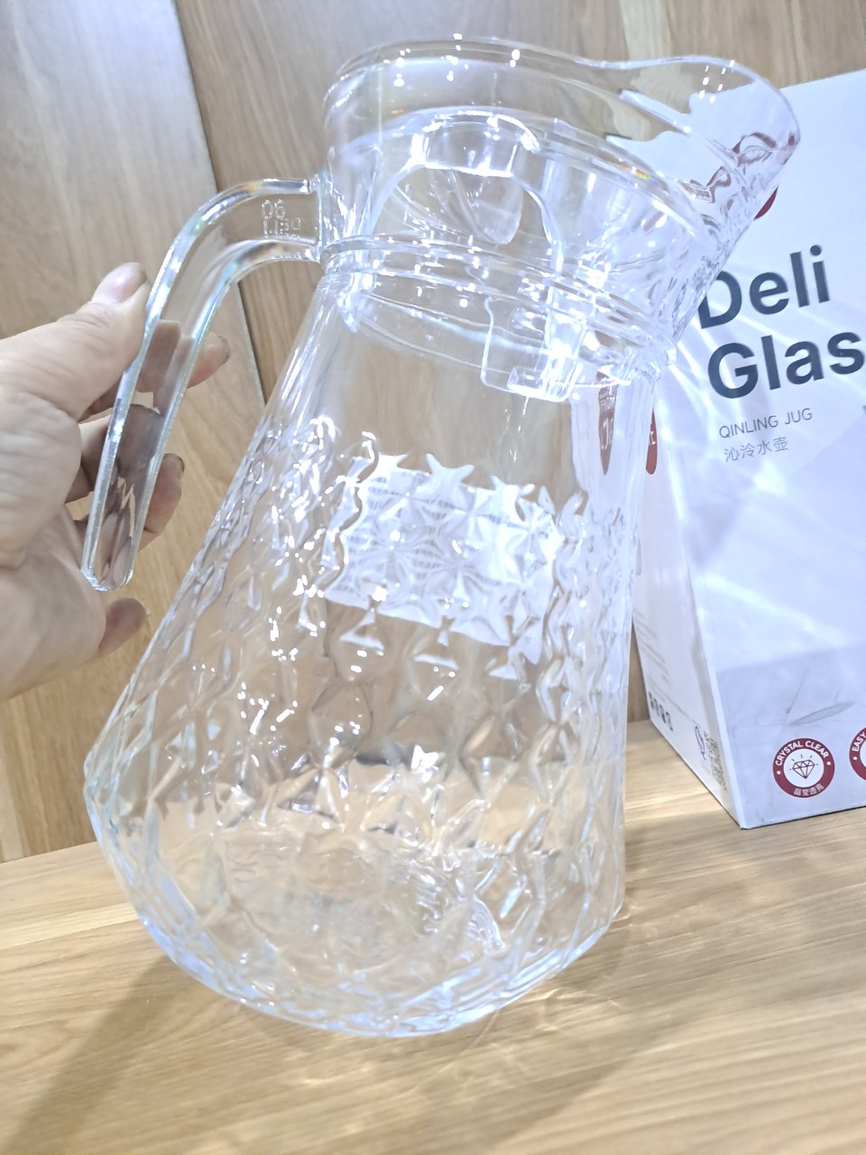 Combo 2 Bình đựng nước thủy tinh 1.3 lít